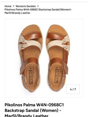 PIKOLINOS Palma Leather Backstrap Sandal